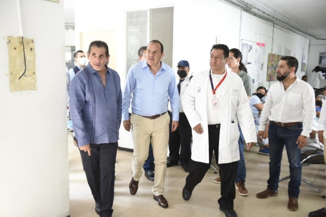 Supervisa gobernador avances de obras de ampliación y fortalecimiento en el hospital general de Cuautla