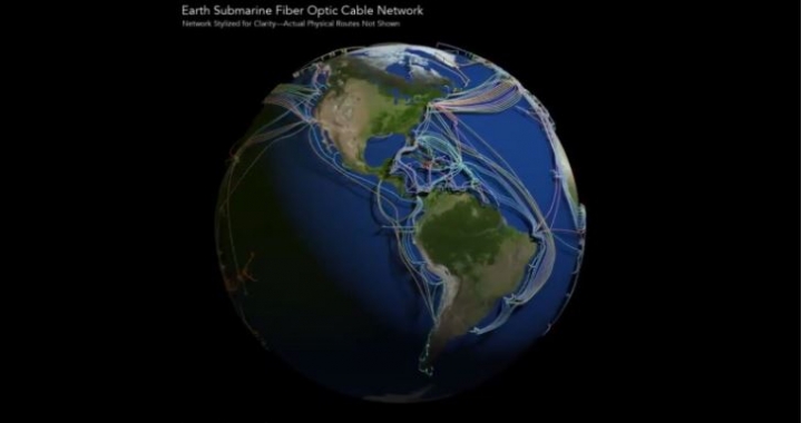 Un mapa muestra 1.3 millones de cables submarinos que conectan el internet de todo el mundo
