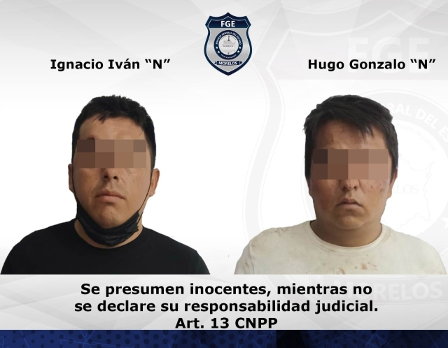 Dos vinculados a proceso por robo y portación de arma de fuego, en Yautepec