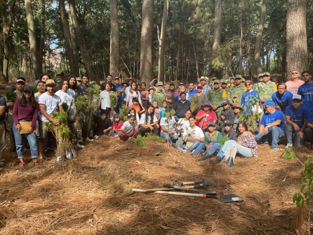 Personal de la 24 Zona Militar efectuó actividades de reforestación en Ahuatepec