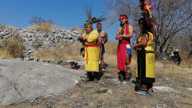 Danzas prehispánicas por el equinoccio de primavera en el cerro de la Tortuga