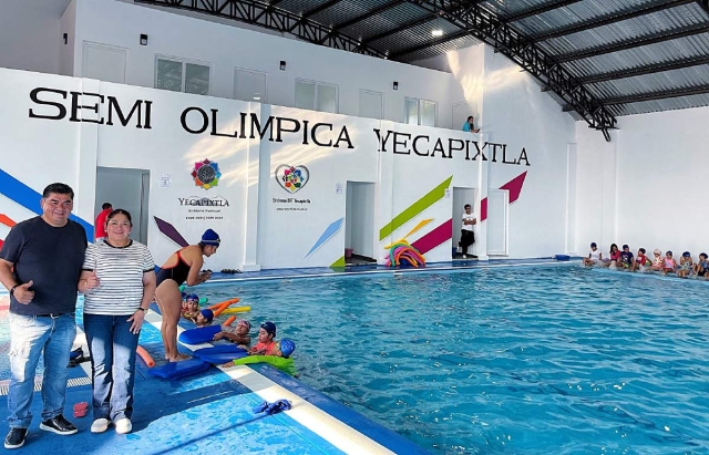 La nueva alberca permitirá contar con actividades que abonarán al bienestar de la comunidad.