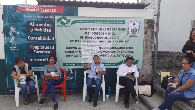 Los cinco planteles del Conalep en Morelos pararon labores ayer. 