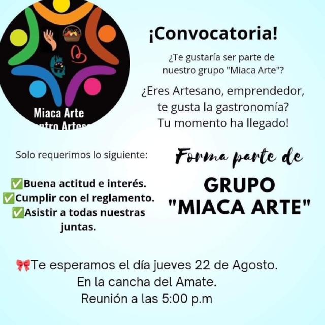 Lanzan convocatoria para sumarse a “Miaca Arte”