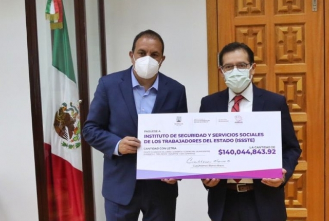 Salda gobierno de Cuauhtémoc Blanco deuda de pasada administración del IEBEM con ISSSTE