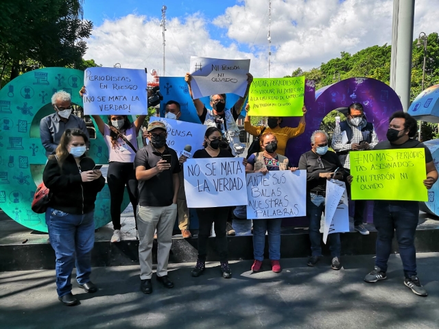 Periodistas de Morelos se suman a protesta nacional