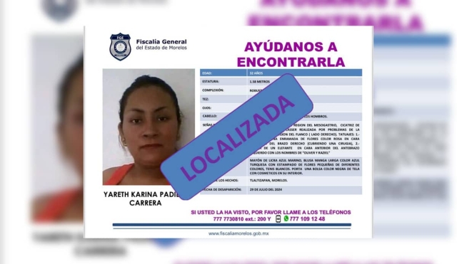 Una mujer desapareció en Tlaltizapán