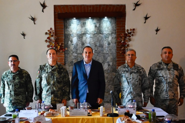Preserva Mesa de Coordinación Estatal acciones para reforzar la seguridad en Morelos