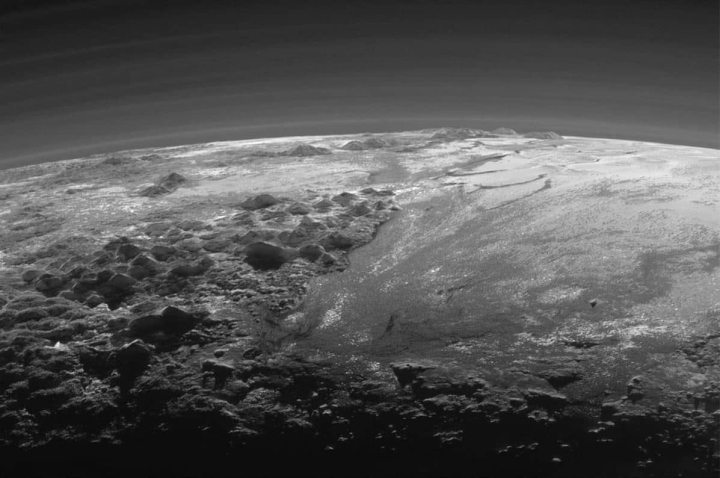 Superficie de Plutón tomada por la sonda New Horizon.