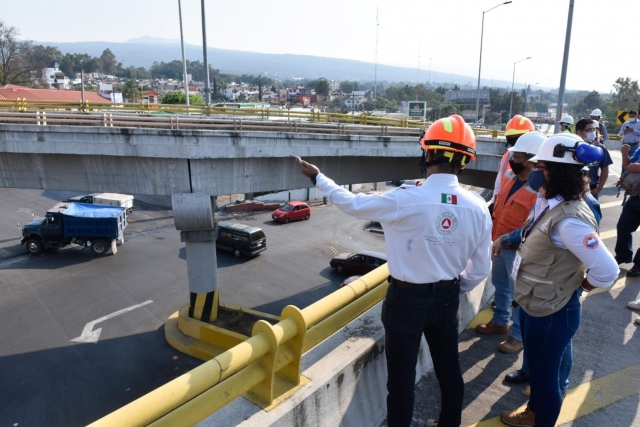 Inicia CEPCM revisión de puente en Buena Vista, al norte de Cuernavaca