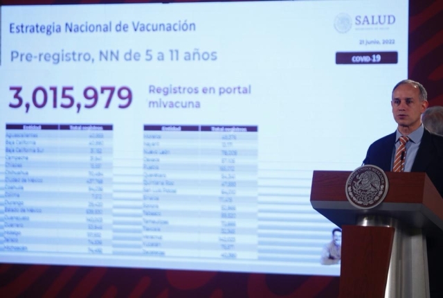 López-Gatell garantiza vacunas para más de 3 millones de niños inscritos