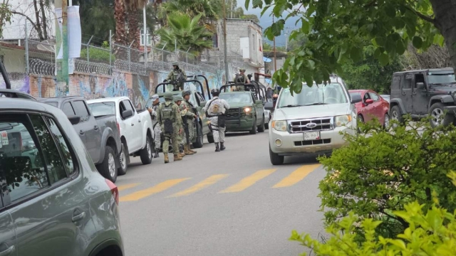 La zona se llenó de elementos de fuerzas federales y policías.