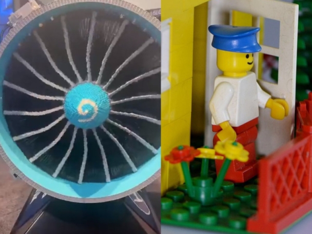Ingenio sin límites: Crean turbina de avión funcional con piezas de Lego