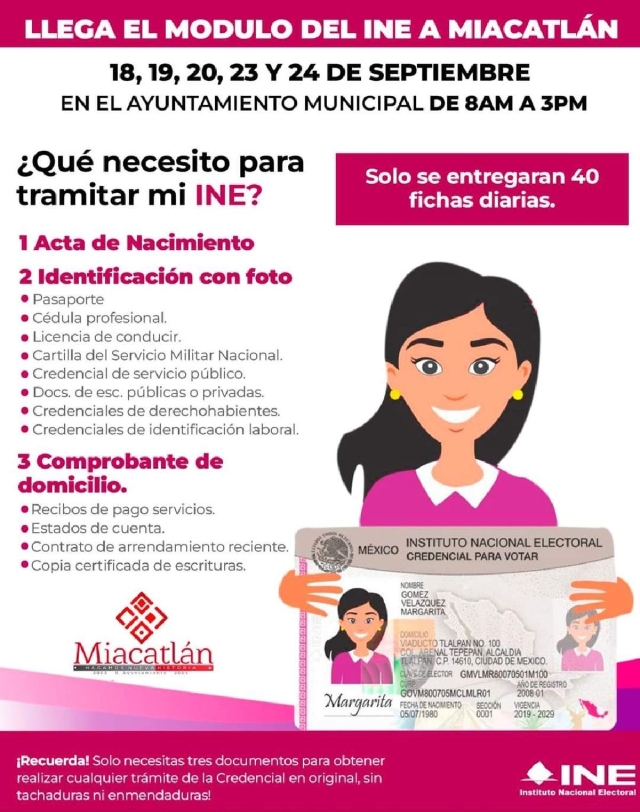 Acerca el INE servicios a Miacatlán