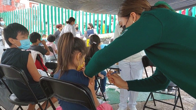 Inicia vacunación anticovid de niñas y niños de Jiutepec