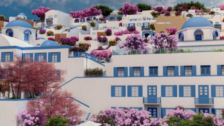 Rincón Santorini, un paisaje griego que se encuentra en México