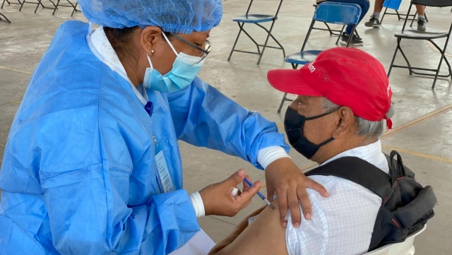 Avance intenso de la vacunación contra covid-19 en la zona oriente de Morelos