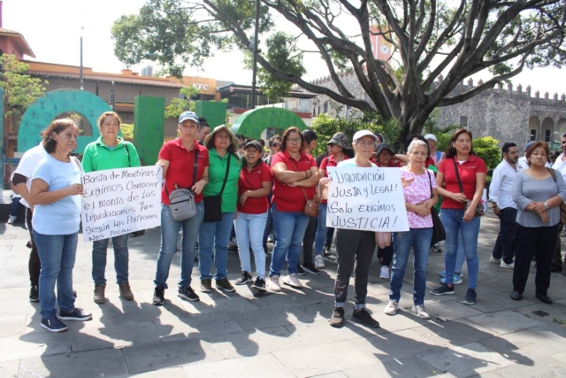 Manifestantes ratificaron que mantendrán movilizaciones hasta que se cumplan sus derechos laborales. 