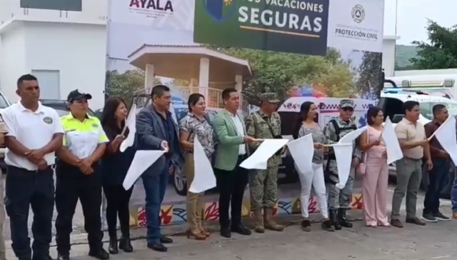 Participa alcalde de Cuautla en arranque de operativo 'Tus vacaciones seguras, verano 2025'