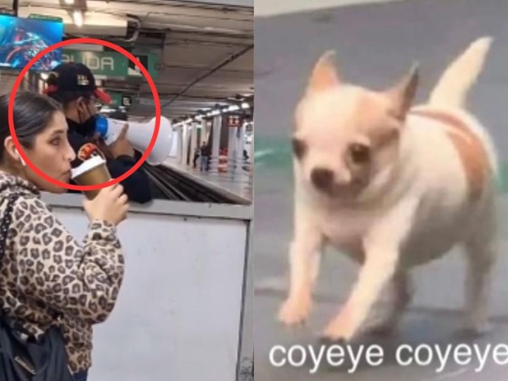 &#039;¡Coyeye, coyeye!&#039; así motiva un policía los usuarios del Metro de la CDMX
