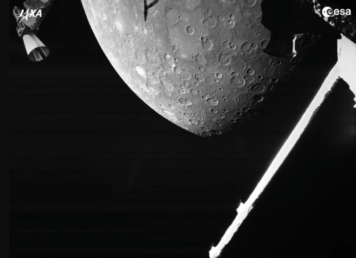 La sonda BepiColombo toma la primera imagen del hemisferio norte de Mercurio