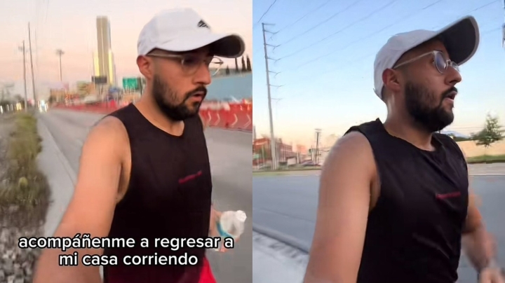 Video viral: Joven corre 14 km y critica tráfico en Monterrey