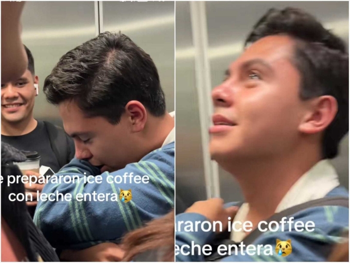 VIDEO: ¡Aprieta guerrero! Joven toma café y casi pierde la batalla al baño