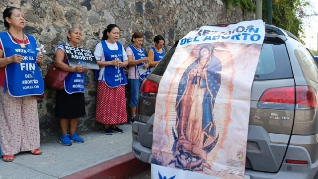 Ciudadanos realizan jornadas de oración contra la despenalización del aborto. 