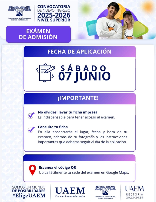 La UAEM tiene lista logística para aplicación de exámenes