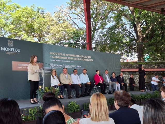 Preside gobernadora arranque de acciones para la cultura y cuidado del agua en educación básica