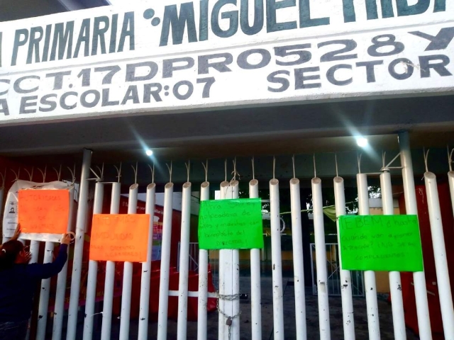 Este martes no hubo clases en el plantel.