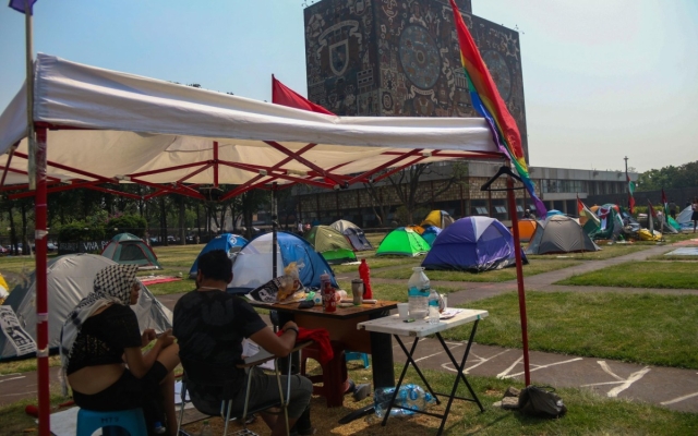 Suspenden campamento proPalestina en UNAM por vacaciones