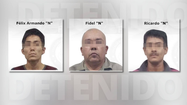 Legal, detención de tres asaltantes arrestados en Jojutla