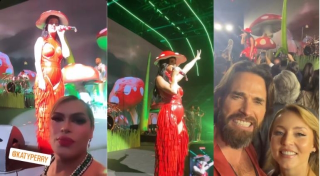 Katy Perry dió concierto privado en instalaciones de Televisa