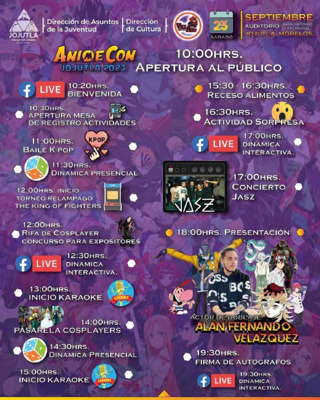 Este fin de semana se realizará la segunda edición del “Animecon” en Jojutla, con entrada libre. El domingo se llevará a cabo el desfile cosplay.