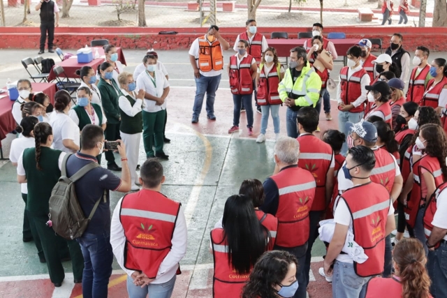 Avanza vacunación con éxito en La Lagunilla: ayuntamiento