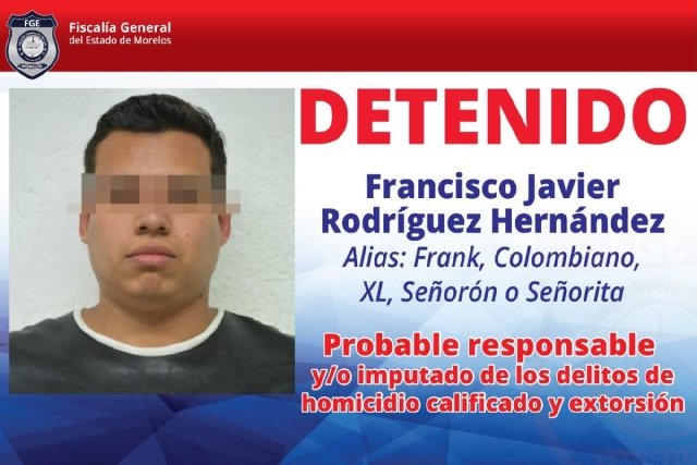 “El Señorón” o e XL fue atrapado antier en Sinaloa