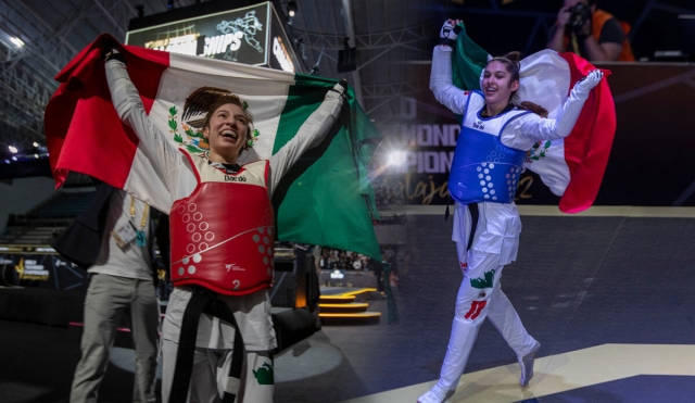 México tiene dos campeonas mundiales de Taekwondo