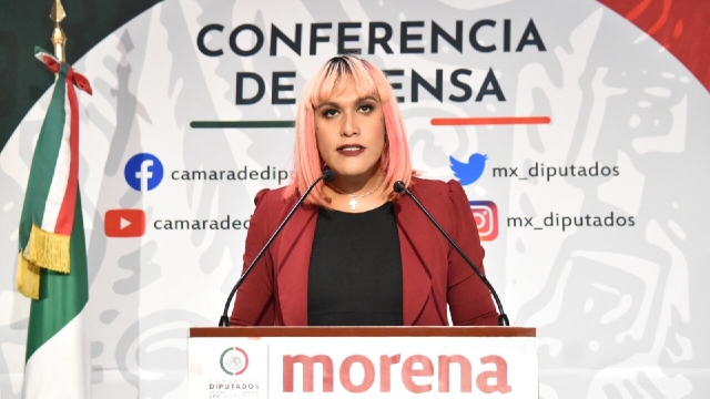 Diputada de Morena critica a Harfuch por propaganda en cobijas