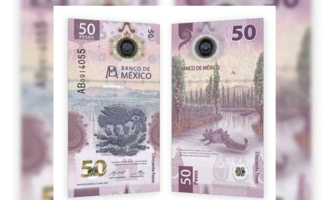 Banxico presenta nuevo billete de 50 pesos.