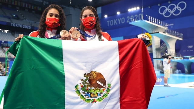 México gana bronce en clavados sincronizados femenil.
