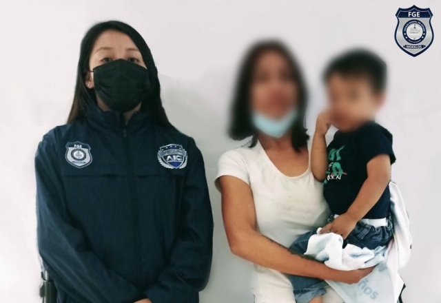 Localiza FGE a mujer y menor de dos años de edad en el estado de Puebla