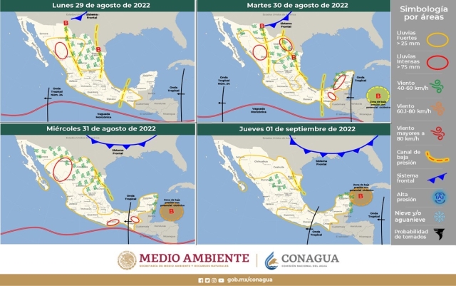 Se pronostica lluvia y calor en última semana de agosto en Morelos: Ceagua