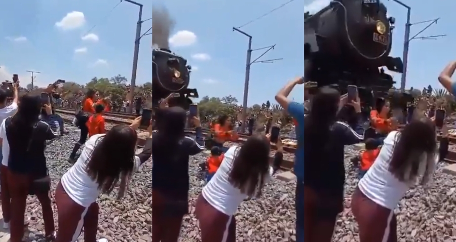 Mujer muere al tomarse una selfie frente a locomotora en movimiento