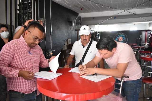 Notifican a restaurantes y bares sobre posibles sanciones en caso de incumplir con disposiciones durante Carnaval de Jiutepec