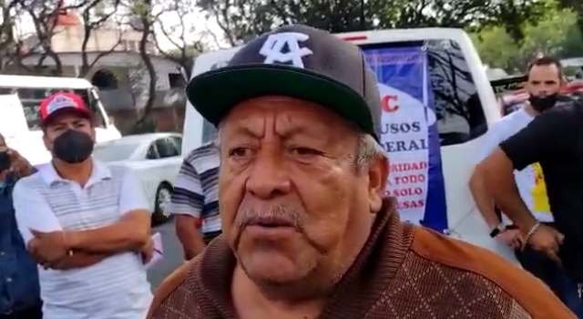 Integrantes de la Alianza Mexicana de Organización de Transportistas de Morelos