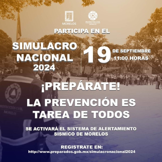 Con el simulacro se promueve la participación ciudadana en los mecanismos de prevención durante una emergencia, destacó el gobierno del estado. 