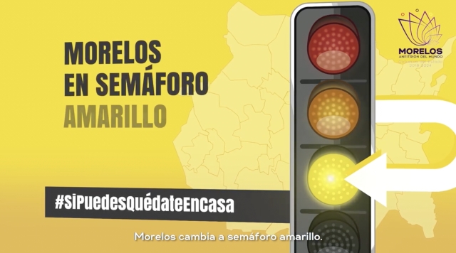 Morelos regresa a &quot;semáforo amarillo&quot;