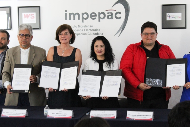 Firman convenio de colaboración Impepac y Sipinna Morelos