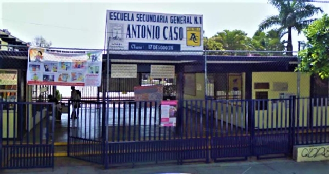  La Secundaria “Antonio Caso” es de las de mayor población en Morelos.